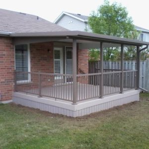 Patio Cover with railing