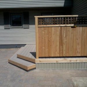 Deck with Privacy Fence