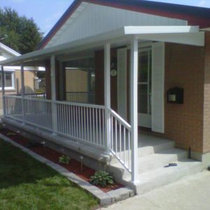 Patio Cover with Railing