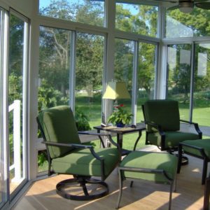 Enjoy beautiful scenery from the comfort of your sunroom any time of the year
