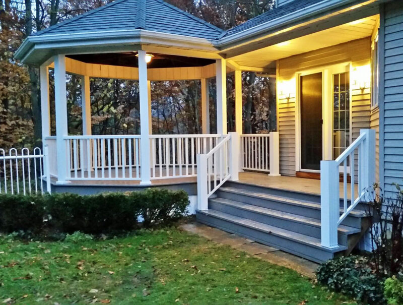 Back Porch/Gazebo Decking & Railing